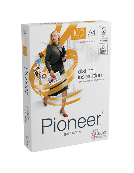 PAQUETE 250H PAPEL DISTINCT PREMIUM 100GR A4 PIONEER CIE 169 PNR1000069