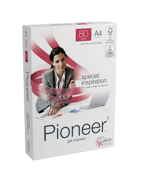 PAQUETE 500H PAPEL SPECIAL PREMIUM 80GR A4 PIONEER CIE 169 PNR0800193