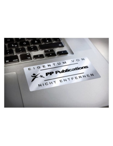 PAQUETE 8 HOJAS ETIQUETAS PLATEADAS DE...