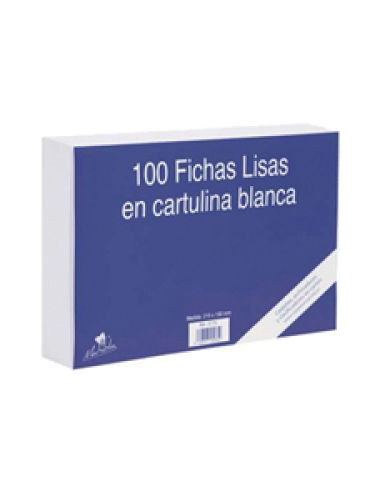 100 FICHAS DE CARTULINA LISA (125X75 MM) Nº 2 MARIOLA 3112L