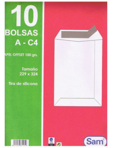 PAQUETES DE 10 BOLSAS BLANCAS