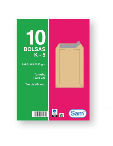 PAQUETES DE 10 BOLSAS KRAFT PAQUETES DE 10 BOLSAS KRAFT