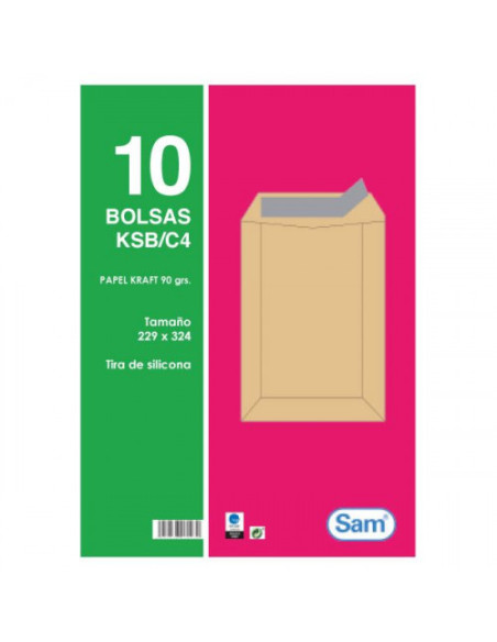 PAQUETES DE 10 BOLSAS KRAFT PAQUETES DE 10 BOLSAS KRAFT