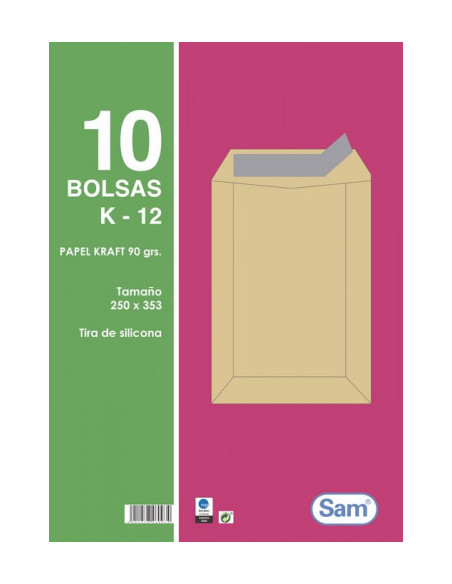 PAQUETES DE 10 BOLSAS KRAFT PAQUETES DE 10 BOLSAS KRAFT