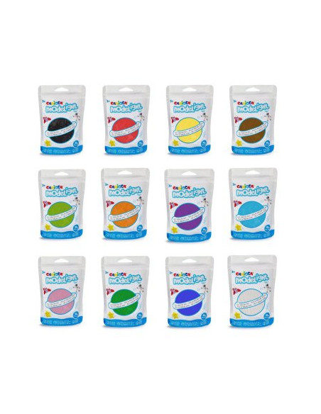 ESTUCHE 12 UDS PASTA DE MODELAR CARIOCA MODELIGHT 50G VARIADAS CARIOCA 52001