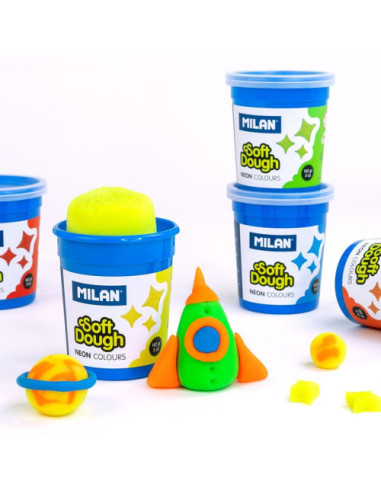 PASTA DE MODELAR NEON SOFT DOUGH NUEVO MILAN...