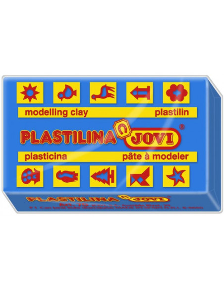 CAJA 15 PASTILLAS PLASTILINA 150 G - AZUL OSCURO JOVI 7113