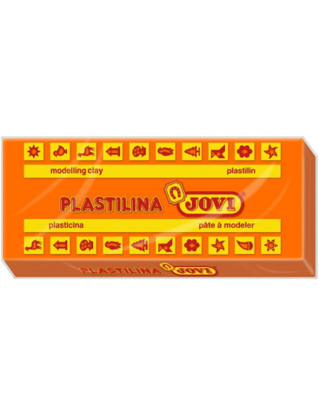 CAJA 15 PASTILLAS PLASTILINA 150 G - NARANJA JOVI 7104