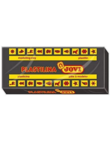 CAJA 15 PASTILLAS PLASTILINA 150 G - NEGRO JOVI 7115
