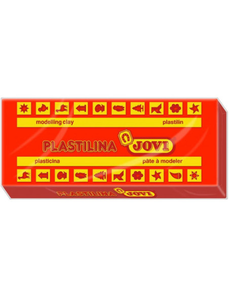 CAJA 15 PASTILLAS PLASTILINA 150 G - ROJO JOVI 7105