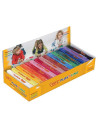 CAJA EXPOSITORA 15 PASTILLAS PLASTILINA 150 G COLORES SURTIDOS JOVI 71S