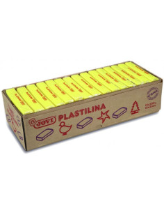 CAJA 15 PASTILLAS PLASTILINA 350 G - AMARILLO OSCURO JOVI 7203