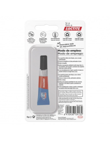 PEGAMENTO SUPER GLUE 3 PURE GEL 3GRS LOCTITE...
