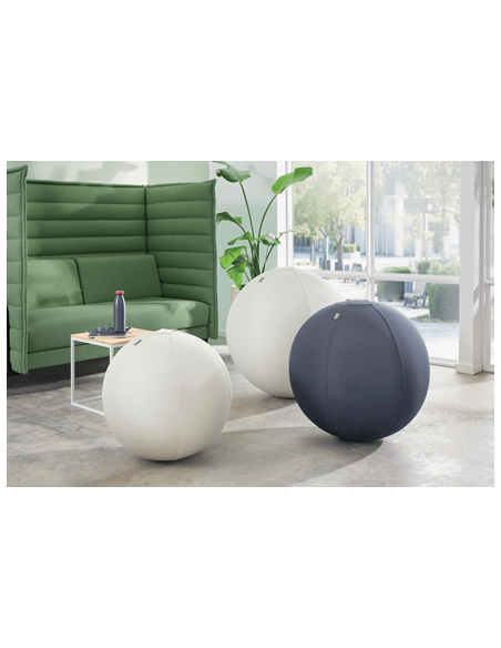 PELOTA  ERGONÓMICA PARA SENTARSE BALÓN ACTIVE DE 65CM ANTIDESLIZANTE GRIS OSCURO LEITZ 65420089