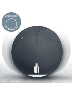 BALÓN DE ASIENTO ACTIVE DE 75CM ANTIDESLIZANTE GRIS OSCURO LEITZ 65430089 2