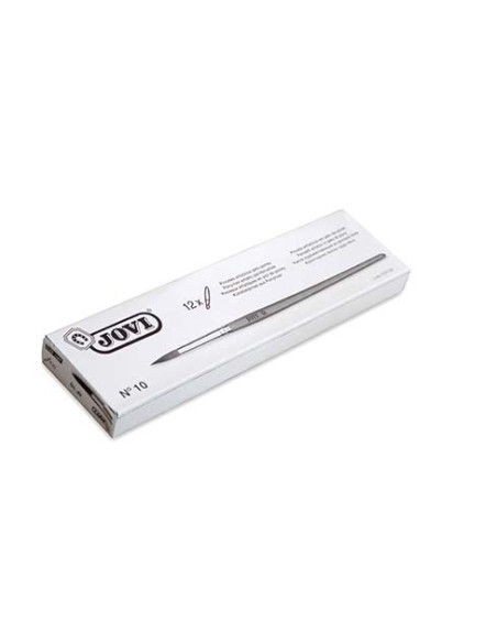 ESTUCHE 12 PINCELES ARTÍSTICOS PELO PONEY Nº 10 JOVI 8210