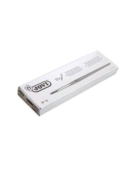 ESTUCHE 12 PINCELES ARTÍSTICOS PELO PONEY Nº 12 JOVI 8212