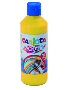 BOTELLA PINTURA ACRILICA 250 ML. AMARILLO CARIOCA 40431/03