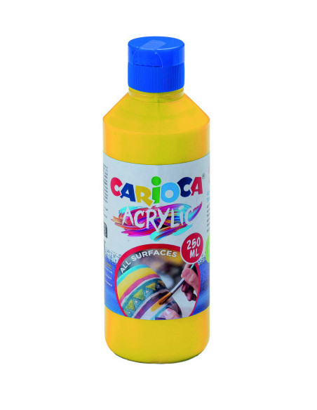 BOTELLA PINTURA ACRILICA 250 ML. AMARILLO CARIOCA 40431/03