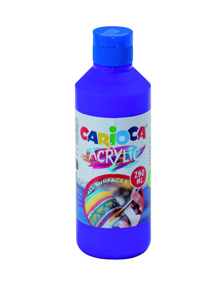 BOTELLA PINTURA ACRILICA 250 ML. MORADO CARIOCA 40431/18