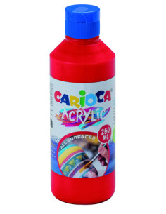 BOTELLA PINTURA ACRILICA 250 ML. ROJO CARIOCA 40431/10