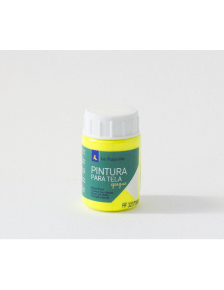 PINTURA PARA TELA OPACA TOF-01 AMARILLO FLUORESCENTE LA PAJARITA 208322