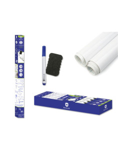 PIZARRA BLANCA ADHESIVA C/ ROTULADOR Y BORRADOR BISMARK 328319