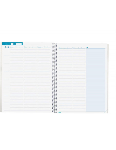 PLANIFICADOR DE CLASES PROFESOR DOCENTE 230X310 SEMANA VISTA (ATEMPORAL) FINOCAM 5340400