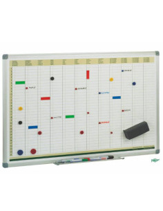 PLANING ANUAL MAGNETICO CON MARCO DE ALUMINIO 60X90 CM. FAIBO PLA