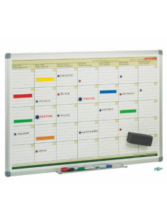 PLANING MENSUAL MAGNETICO CON MARCO DE ALUMINIO 60X90 CM. FAIBO PLM