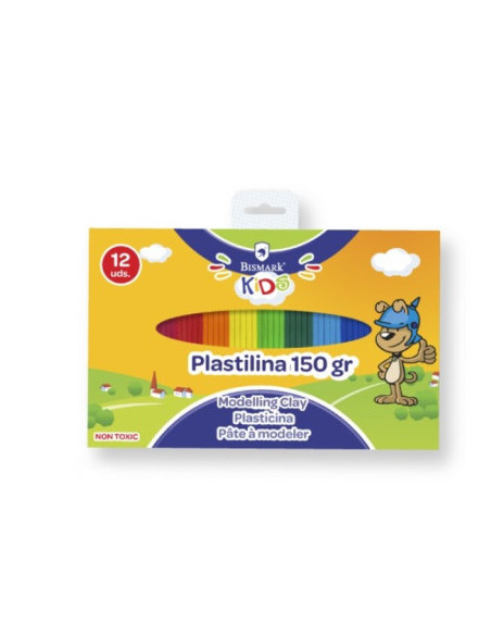 PLASTILINA 12 COLORES BARRITAS 12