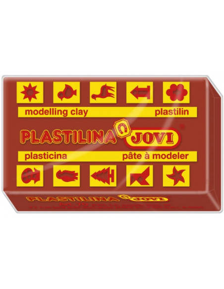CAJA 30 PASTILLAS PLASTILINA 50 G - MARRÓN JOVI 7009