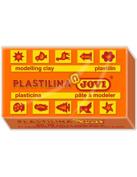 CAJA 30 PASTILLAS PLASTILINA 50 G - NARANJA JOVI 7004