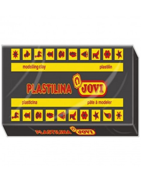 CAJA 30 PASTILLAS PLASTILINA 50 G - NEGRO JOVI 7015