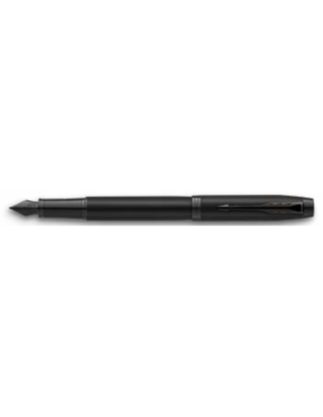PLUMA IM CUERPO NEGRO MATE/ADORNOS NEGROS MEDIUM PARKER 2127742