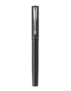 PLUMA VECTOR XL COLOR NEGRO METÁLICO SOBRE LATÓN CON RECAMBIO DE TINTA AZUL ESTUCHE DE REGALO PARKER 2159744 2