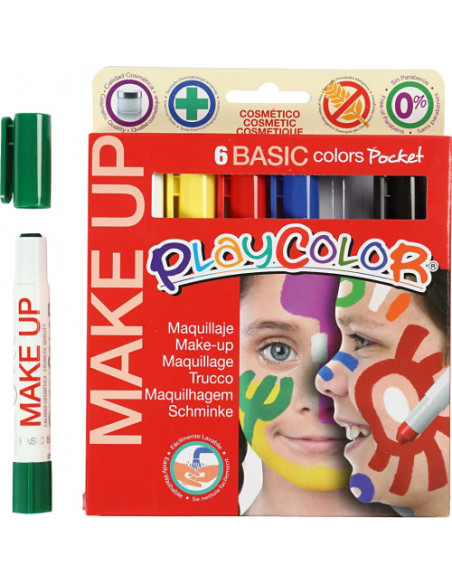 POCKET MAKE UP BASIC 6 COLORES SURTIDOS PLAYCOLOR 01001