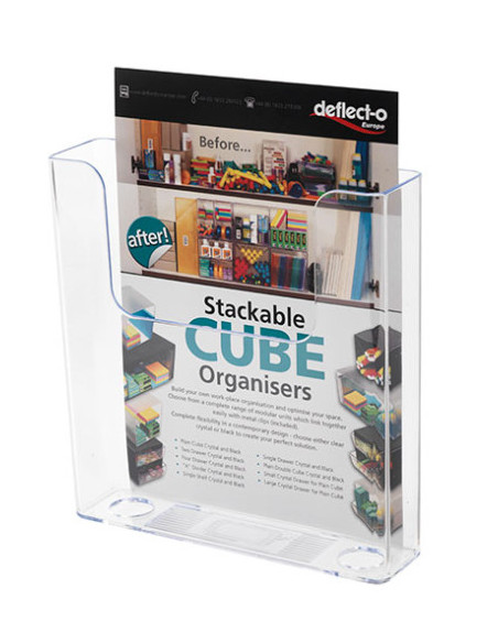 PORTAFOLLETOS DE SOBREMESA CON DORSO PLANO A5 VERTICAL DEFLECTO 76301