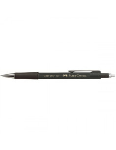 PORTAMINAS GRIP 0.7MM NEGRO FABER CASTELL 134799