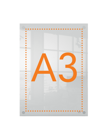 PORTAPOSTER ACRÍLICO TRANSPARENTE MURAL A3 NOBO...