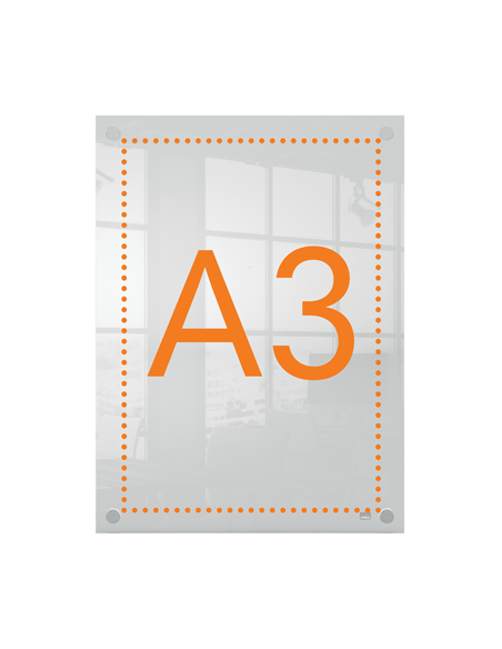 PORTAPOSTER ACRÍLICO TRANSPARENTE MURAL A3 NOBO 1915590