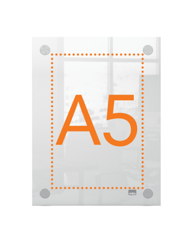 PORTAPOSTER ACRÍLICO TRANSPARENTE MURAL A5 NOBO...