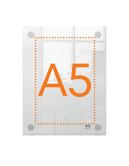 PORTAPOSTER ACRÍLICO TRANSPARENTE MURAL A5 NOBO 1915592