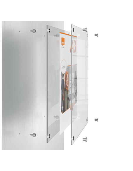 PORTAPOSTER ACRÍLICO TRANSPARENTE MURAL A5 NOBO 1915592