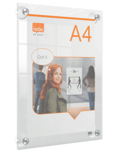 PORTAPOSTER ACRÍLICO TRANSPARENTE MURAL...