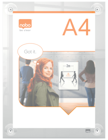 PORTAPOSTER ACRÍLICO TRANSPARENTE MURAL...