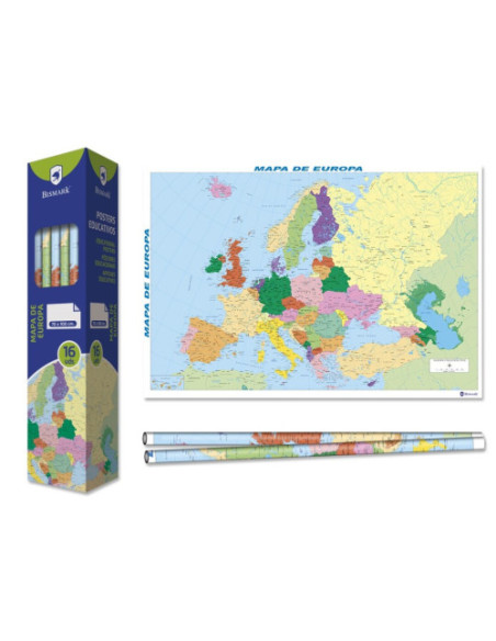 POSTER MAPA DE EUROPA 70X100 CM BISMARK 329291