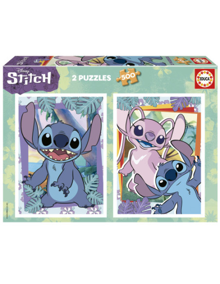 CAJA PUZZLE 2X500 STITCH EDUCA BORRAS 19732
