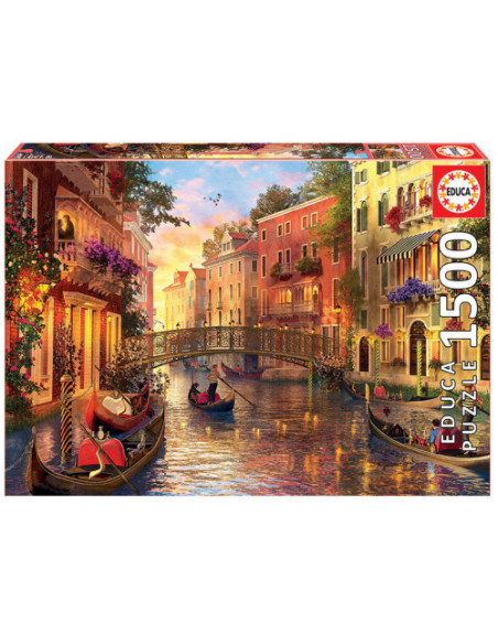 PUZZLE 1500 PIEZAS ATARDECER EN VENECIA EDUCA 17124