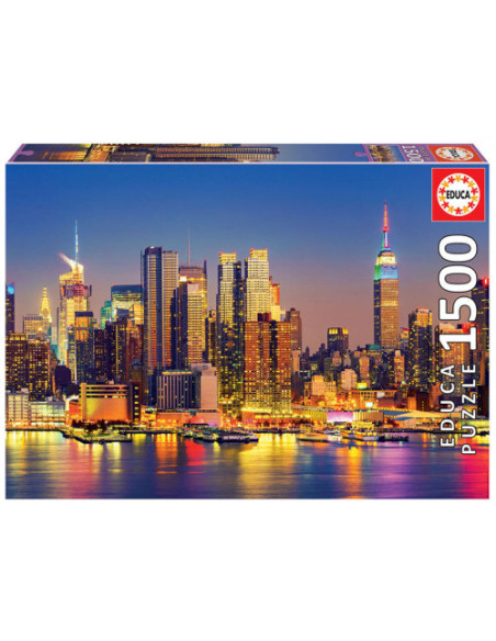 PUZZLE 1500 PIEZAS MANHATTAN DE NOCHE EDUCA 18466